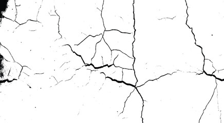cracked concrete wall. Vector illustration, EPS 10.