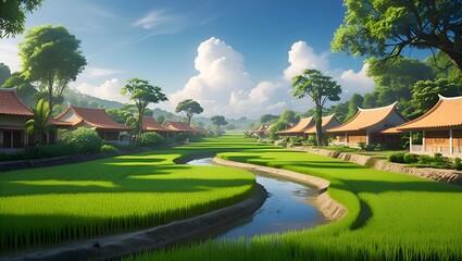 Tropical garden in Thailand