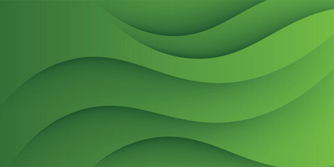 Abstract green wavy background. Ilustration vector EPS 10