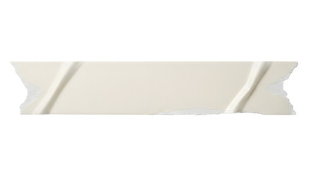 Torn Masking Tape Piece – Realistic Beige Sticky Paper Strip Texture Isolated Design