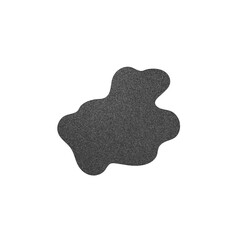 Dark Gray Irregular Blob Shape with Noise Texture