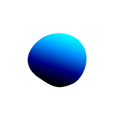 Abstract Organic Blue Gradient Shape