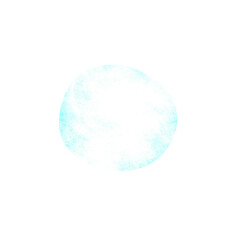 Textured Cyan Circle Abstract Design Element