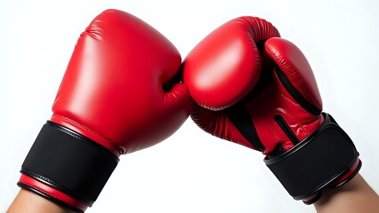 Red Boxing Gloves Close-Up