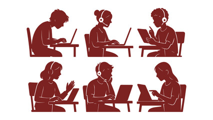 Team collaboration online for digital modern workforce assistance support