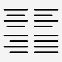 text alignment for graphic designer or logo aps developer