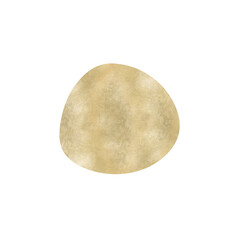 Distressed Golden Irregular Organic Shape Element