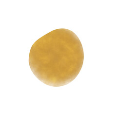 Textured Gold Abstract Blob Shape
