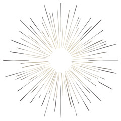 Fototapeta premium Abstract Radial Burst Lines Sunburst Pattern Graphic Element Neutral Tones