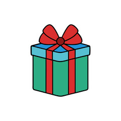 A present with a bow on transparent background