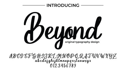 Beyond - Elegant Script Font for Smooth Handwritten Design and Creative Typography
