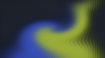 Fototapeta premium Abstract Blue and Yellow Green Gradient with Rippled Texture background swirl