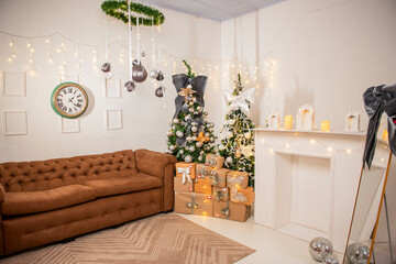 modern living room, modern living room with fireplace