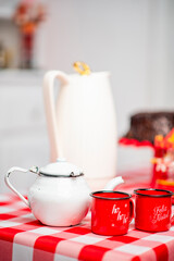 cup of tea and teapot
