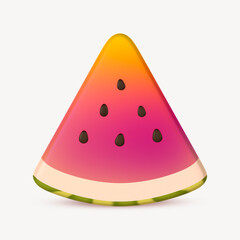 3D aesthetic watermelon, summer concept