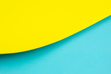Blue and yellow paper color for background.