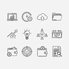 Smart Business & Productivity Icons set 1