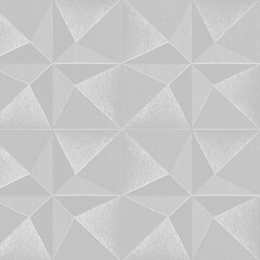 3D gray paper craft pentahedron patterned background design element