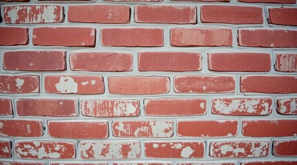 Brickwork's Texture: A close-up showcases a classic brick wall with the enduring charm of red bricks. Weathered and aged, each brick tells a story of durability.