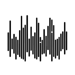 Black and white vector silhouette of Music Equalizer Bars

