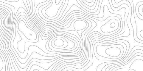 Topographic beautiful white and black contour topo wavy pattern map line design, geography map line, presentation white background. Use for template, wallpaper, web vector illustration.