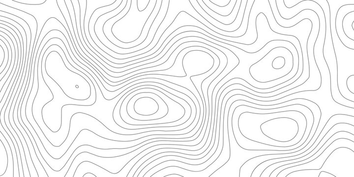 Topographic beautiful white and black contour topo wavy pattern map line design, geography map line, presentation white background. Use for template, wallpaper, web vector illustration.