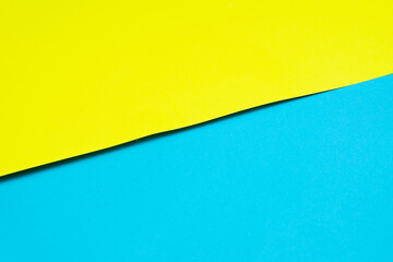 Blue and yellow paper color for background.