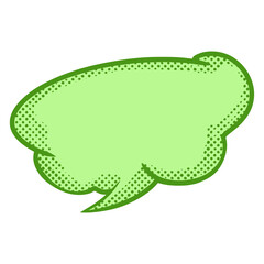Comic Speech Bubble Elements in Pop Art Style