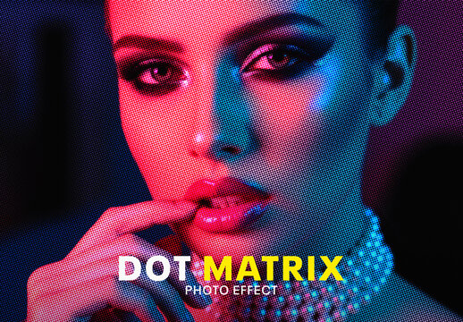 Dot Matrix Photo Effect