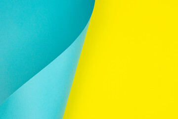 Blue and yellow paper color for background.