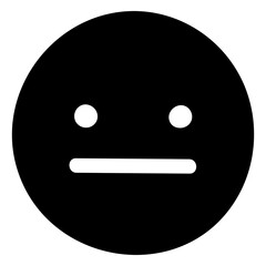 Fototapeta premium Png bored face emoticon sticker, transparent background