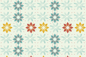 A luxurious Simple Moroccan tile inspired pattern with metallic lines, perfect symmetry, and a modern minimal look for elegant decor and branding.