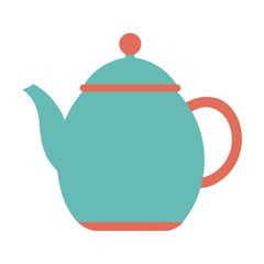 Obraz premium Ceramic teapot illustration simple vector art scalable icon vector