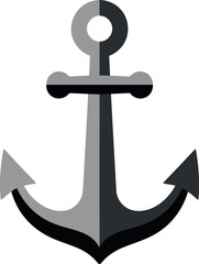 Nautical anchor symbol maritime nautical graphic sea adventure vector