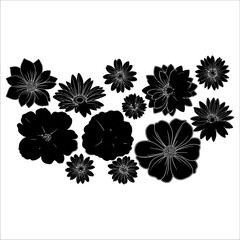 Abstract geometric design with bold color accents