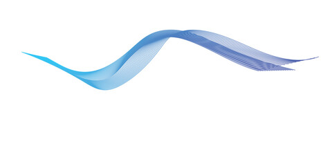 abstract multicolor gradient wave lines, flowing ribbon sine curves on white background for modern tech and music design.