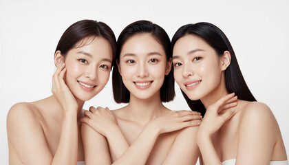 スキンケアイメージ 3人の女性