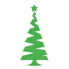 Green pine tree sillhouette vector on white background,simple green pine tree icon, green pine tree sillhouette design,green pine tree icon vector ,green pine tree illustration for logo and template 