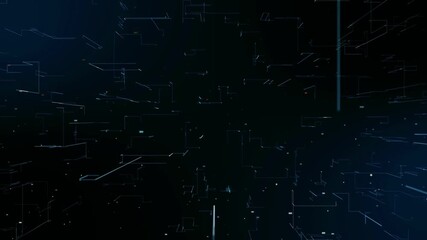 Bright network glowing computer symbols appear on stream grid in futuristic big data BTC - Powered by Adobe