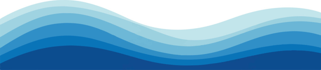 Abstract blue wave background illustration with gradient color for website banner or presentation template