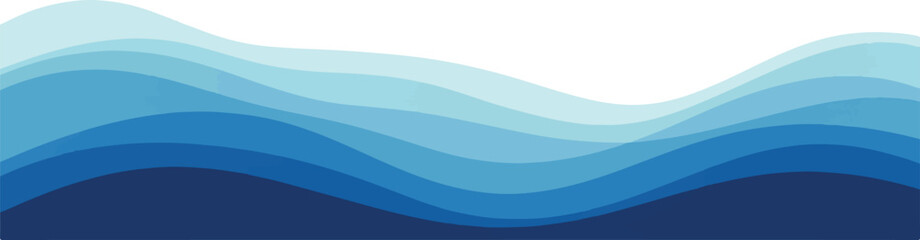 Abstract blue wave background layered vector illustration perfect for website headers and presentations