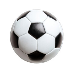 Soccer ball, black and white, spherical,  sport equipment