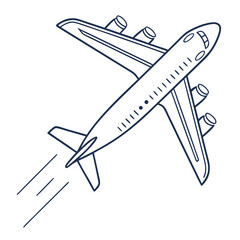 vector illustration of airplane