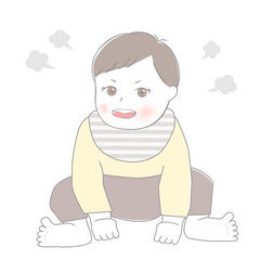 怒っている赤ちゃん