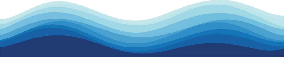 Abstract blue wave background vector illustration with gradient effect perfect for website header or banner design