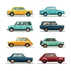 Fototapeta premium car vector set