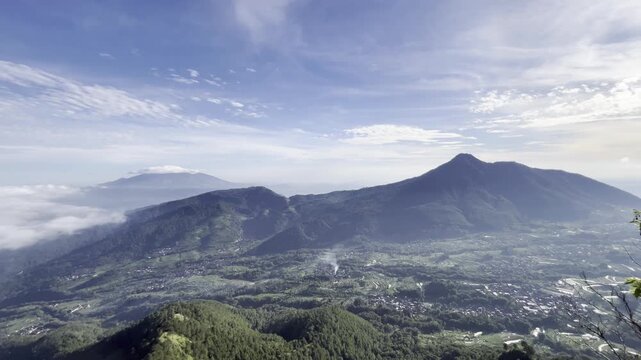 the view of mountain landscape from andong peak