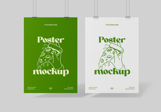 Food Poster Mockup Template
