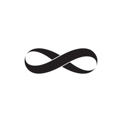 infinity icon silhouette