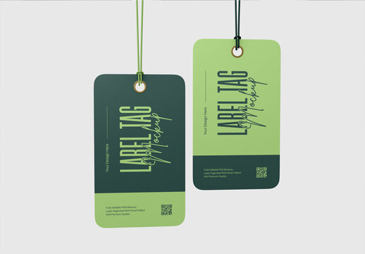 Hanging Price Tag Mockup Set